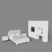 bedroom set montreal white