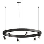 orbita ring pendant lamp with track spots 6×gu10 d1200 mm