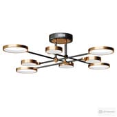 LED chandelier on the Moderli V5080-CL Arista rod