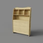 80106373 Headboard with shelf Corsair, Swiss elm