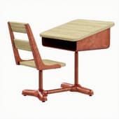 Restoration Hardware Vintage Schoolhouse Desk & Chair