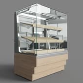 neutral bread showcase (3 shelves) rkb23 az crystal