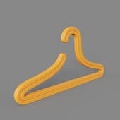 hanger hangers bar, orange