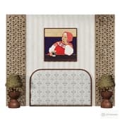 wall panels headboard in ethnic style 032