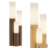 COLUMNAR WOOD FLOOR LAMPS