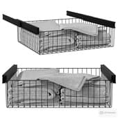 built-in pull-out laundry basket home space