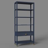 elsa dreams shelving with glass shelves and a loft drawer-concept 4