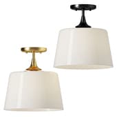 Harper Semi-Flush 12 Aged Brass