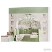 Cabinet furniture for children (wardrobe rack with a sleeping place) 2