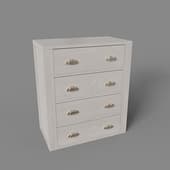 chest of drawers with 4 drawers, art. 325, 730x815nx390, beige