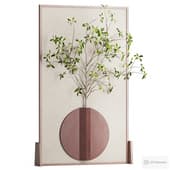 modern minimalist walnut screen