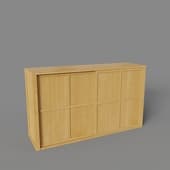 large cabinet with double sliding doors, art. 621, 1400 x 815h x 390