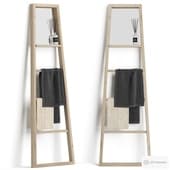 flavina towel rail with mirror/ towel warmer flavina by kave home