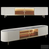 Homary Palley Modern Oval TV Stand