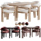 Palermo Fabric Dining Chair Dining table Wave