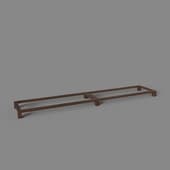 wide base on legs for tv shelves, art. 371w, 2000x86nx390