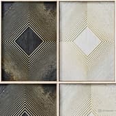 decorative panel 3d art relief 151 set