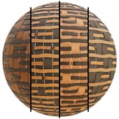 FB347 Wicker ribbon fiber | 4MAT | PBR | 4k