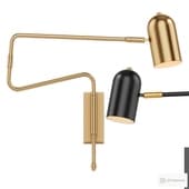 Adjustable Arm Plug In Wall Lamp