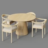volan wood+hug dining group from mano factory 2