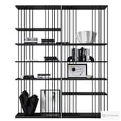 arsenal rovere bruciato rack from cattelan italia