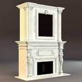 marble fireplace