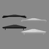 Set of corner shelves