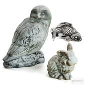 handmade cast stone garden objects (potterybarn)