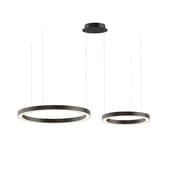 corona horizontal pendant led chandelier rings 40 60cv
