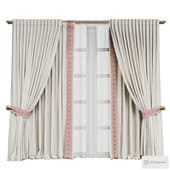 curtains with embroidery in russian style 062