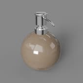 berdolina brown ceramic soap dispenser