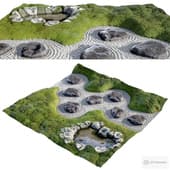 Japanese Zen Garden 08 | PBR | Tileable