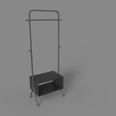 hanger bently black melamine