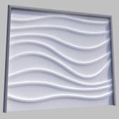 wall panel with waves