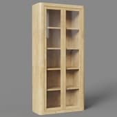 glass showcase cabinet in a modern style
