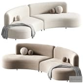 tokio curved sofa