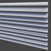 set of decorative wall moldings 160-169