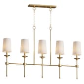 Kinley 5 Light Dimmable Linear Chandelier