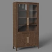 glass sideboard in minimalist style
