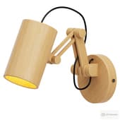 Filicon wooden loft style wall lamp