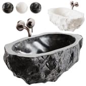 balena grey marquina marble sink || balena