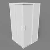 shower corner ravak msrv4 100x100