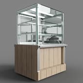neutral closed confectionery showcase (2 shelves) rn30 a capital