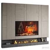 tv wall 04/ tv wall with fireplace