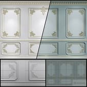HQ Lowpoly Wall Molding | 2 Sets | 80 4K Maps