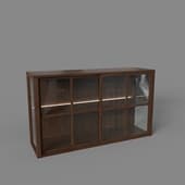 large cabinet with double led backlight, art. 600 led, 1400x815nx390