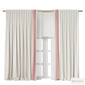 curtains with embroidery in russian style 063