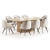 LESLIE ARMCHAIR and Dining Table