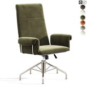 Saviti Olive Velvet Office Chair