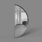 the mirror is semicircular